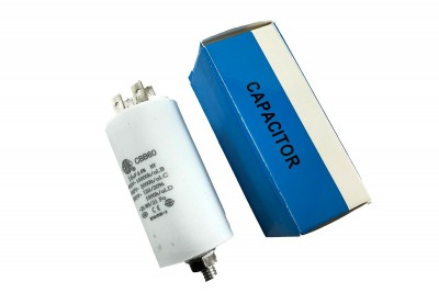 Конденсатор CBB60 16 мкФ 450V, з гайкою